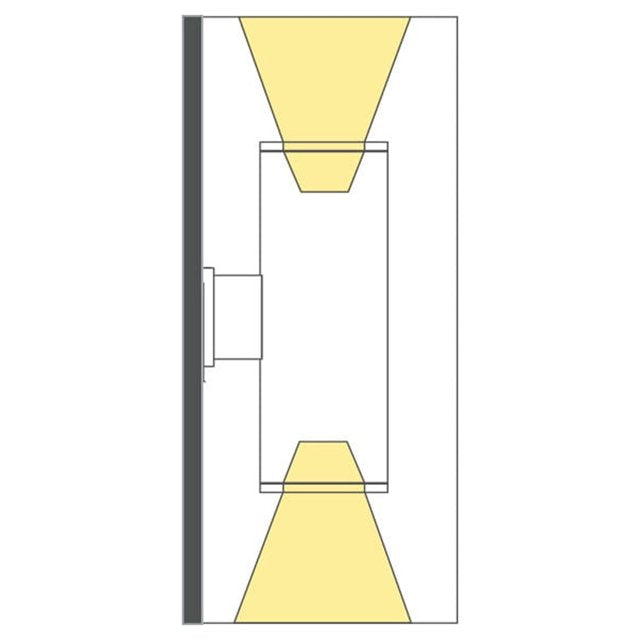 DS-WD06-S927S-GH-WAC Lighting-Tube Architectural-42W 19 degree 2700K 90CRI 2 LED Straight Up/Down Spot Beam Wall Mount in Contemporary Style-6.38