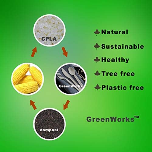 300 Sets Compostable Cutlery Set Heavyduty Compostable Cutlery Fork, Spoon, Knife, Napkin 4 in 1 Individually Wrapped With 7" Compostable Bags Alternative to Plastic Disposable Utensils