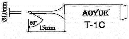 Aoyue Bevel Type Soldering Tip T-1C