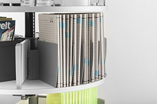 Moll Organizer Set for Deluxe Binder & File Carousel Shelving, Dark Gray (CLOS)