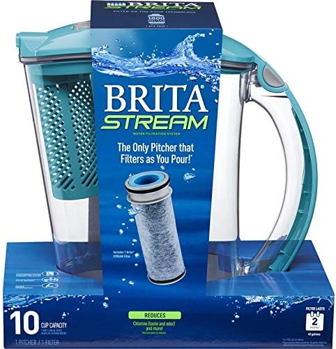 Brita Stream 10 cups Blue Water Pitcher