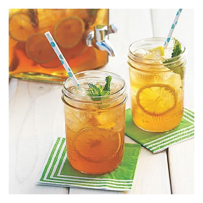 Tebery 15 Pack Clear Mason Jars 8 Oz, Regular Mouth Mason Jars Canning Glass Jars With Airtight lids and Bands