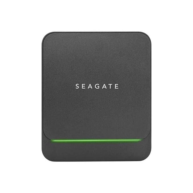 Seagate BarraCuda Fast SSD 1 TB, Portable externe SSD, USB-C, LED Beleuchtung, USB 3.0/2.0 Type-A kompatibel, PC & Mac, Modellnr.: STJM1000400