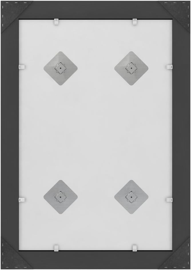 21 in. x 28 in. (S1) Rectangular Mirror Frame in Vintage Nickel