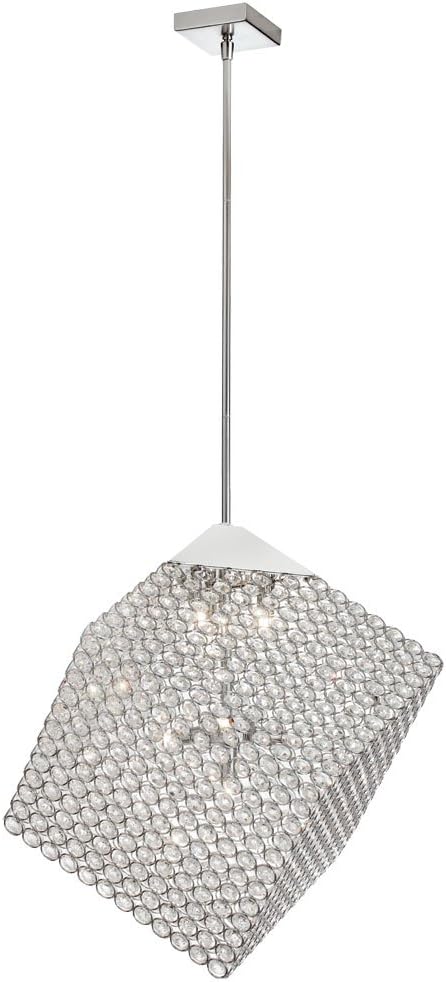 Dainolite Lighting ASR-127C-PC 7-Light Square Chandelier