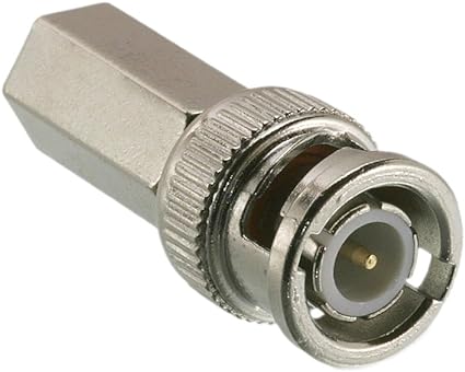 Triplett GEM BNC Twist On Connectors for RG58, RG59 TFE, and RG62 TFE, Male, 50-Ohm, 10 Pack (302-1TP)