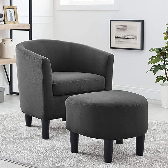 Oadeer Home DD7983 Chair Sofas, Blue Gray