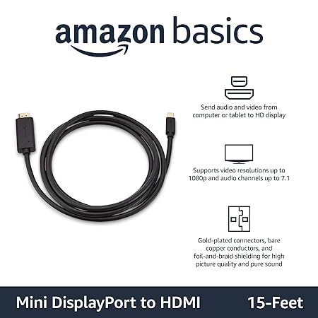 Amazon Basics Mini DisplayPort to HDMI Adapter