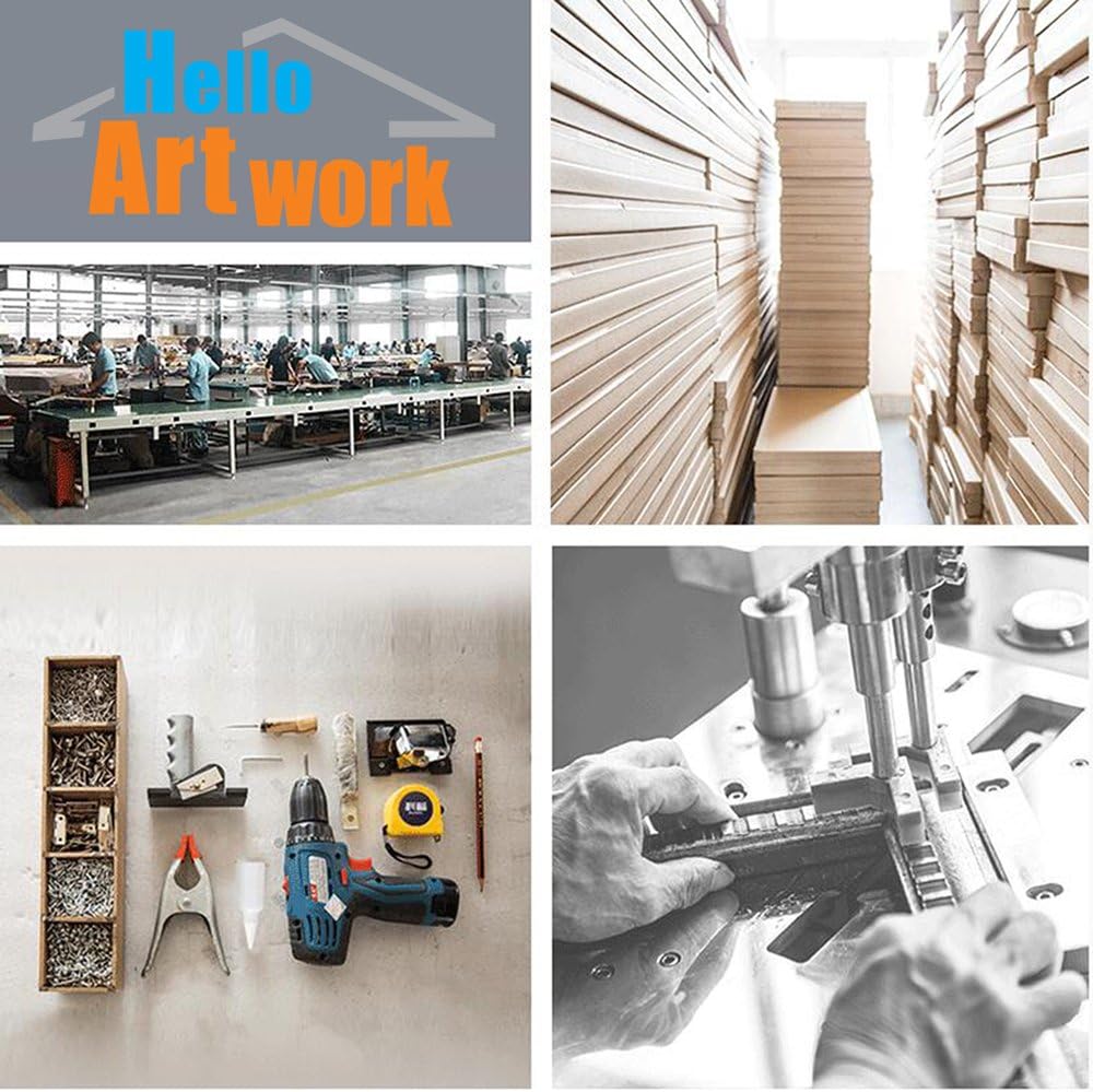 iHAPPYWALL Large 5 Panel Dandelion Canvas Wall Art Nature Blue Flower Print On Canvas Stretched and Framed for Rustic Home Decor Ready to Hang