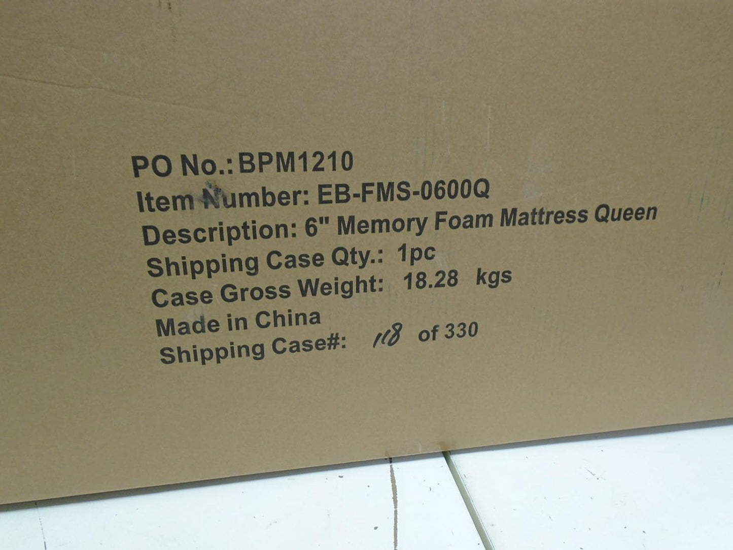 Best Price Mattress Queen Mattress - 6 Inch Air Flow Memory Foam Bed Mattresses Infused with Green Tea, Queen Size