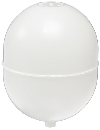 Robert Manufacturing PF Series Bob Oval Polypropylene Float, 1/4"-20 Female Spud, 4" Diameter x 5" Length, 24.30 oz Buoyancy