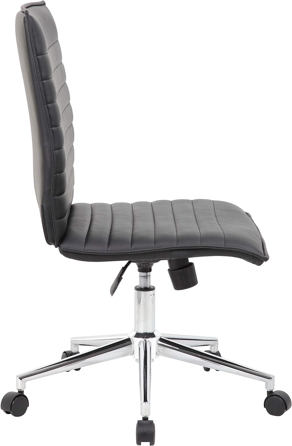 Boss Black Vinyl Hospitality Chair