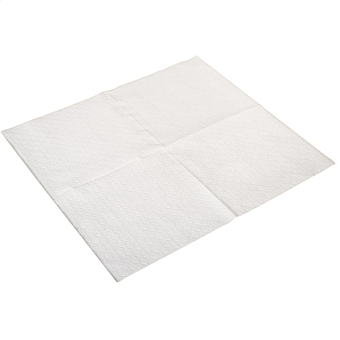 AmazonCommercial 2-Ply White Premium Eighth Fold Napkins|Bulk|Disposable Paper Napkins|Dinner Napkins|FSC Certified |100 Napkins per Pack (24 Packs)(17" x 15" Sheet)