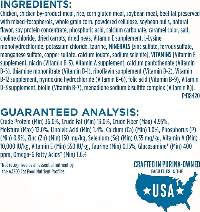 Purina ONE High Protein, Natural Senior Dry Cat Food, Indoor Advantage Senior+ - 7 lb. Bag