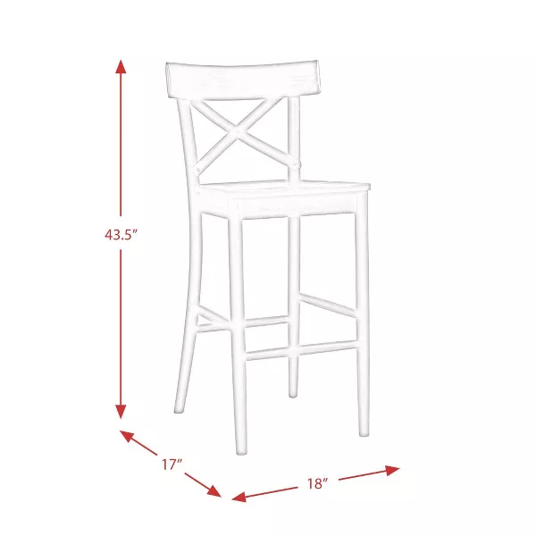 1pc Keaton Barstool Beach - Picket House Furnishings