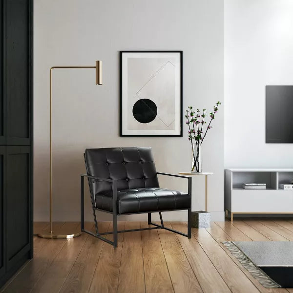 PU Leather Accent Chair - Glitzhome