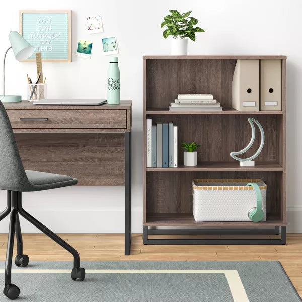 Mixed Material Writing Desk Gray - Room Essentials™