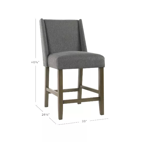 Dinah Modern Counter Height Barstool Stone - HomePop