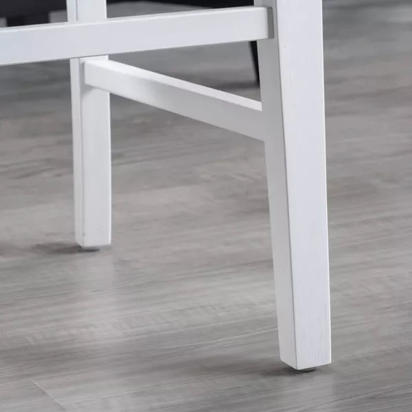 Set of 2 Roshan Farmhouse Acacia Dining Chairs Light Gray - Christopher Knight Home