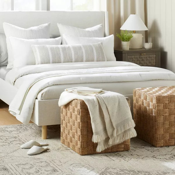 Lynwood Checkerboard Woven Cube - Threshold™ designed with Studio McGee