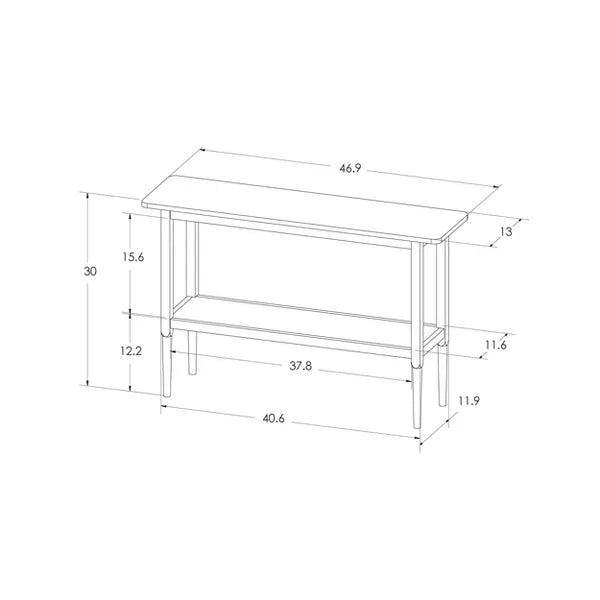 Gretna Narrow Console Table Natural - Threshold™