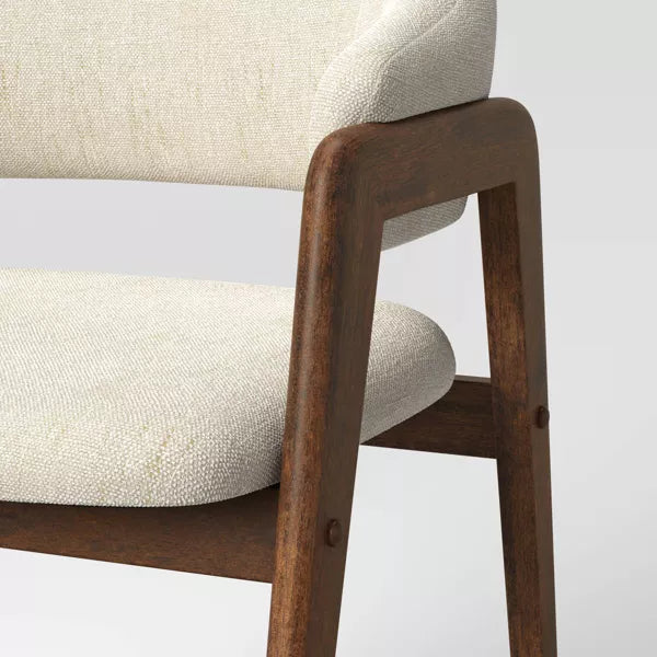 Ingleside Open Back Upholstered Wood Frame Dining Chair Linen (KD) - Project 62