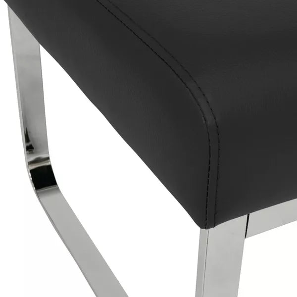 Rectangular Allure Modern Blended Leather Ottoman - Studio Designs Home