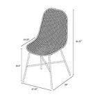 Bretton Woven Dining Chair with Metal Legs - Threshold