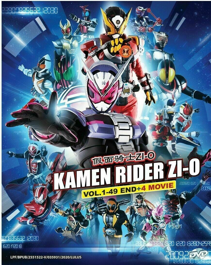 Kamen Rider Zi-O DVD (Vol : 1 to 49 end + 4 Movie) with English Subtitle DVD