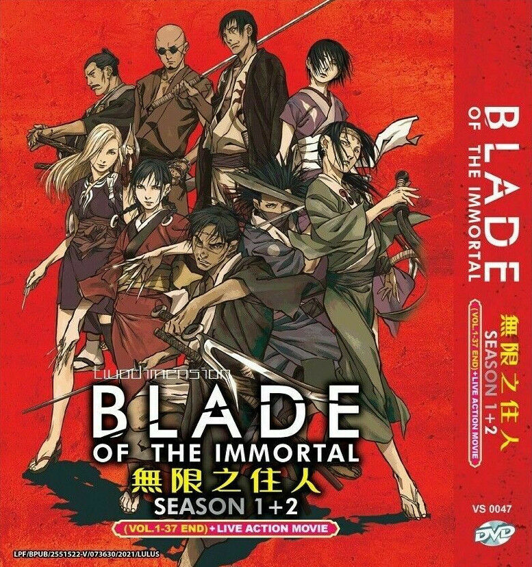 Blade Of The Immortal Season 1+2 (Vol.1-37End+Live Action) DVD - English Dubbed DVD