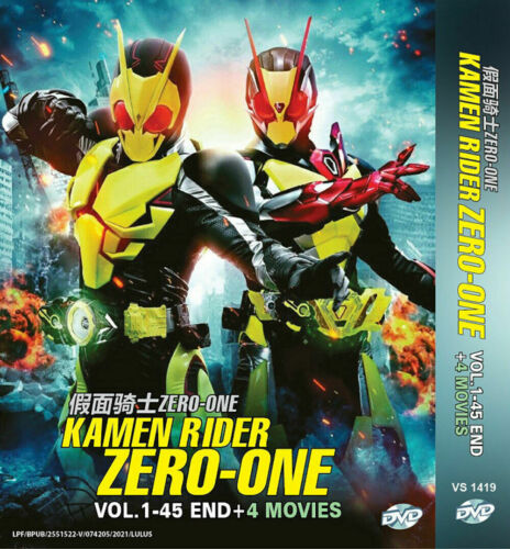 Kamen Rider Zero-One DVD (Vol : 1 to 45 end + 4 Movies) with English Subtitle DVD