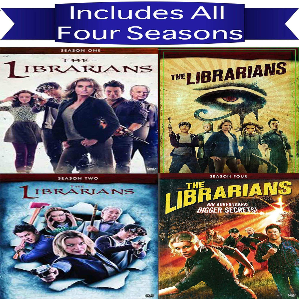 The Librarians TV Series Seasons 1-4 DVD Set