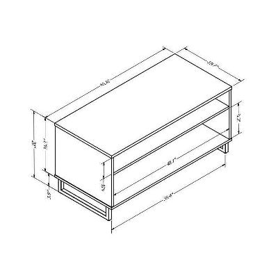 Mixed Material Coffee Table Gray - Room Essentials