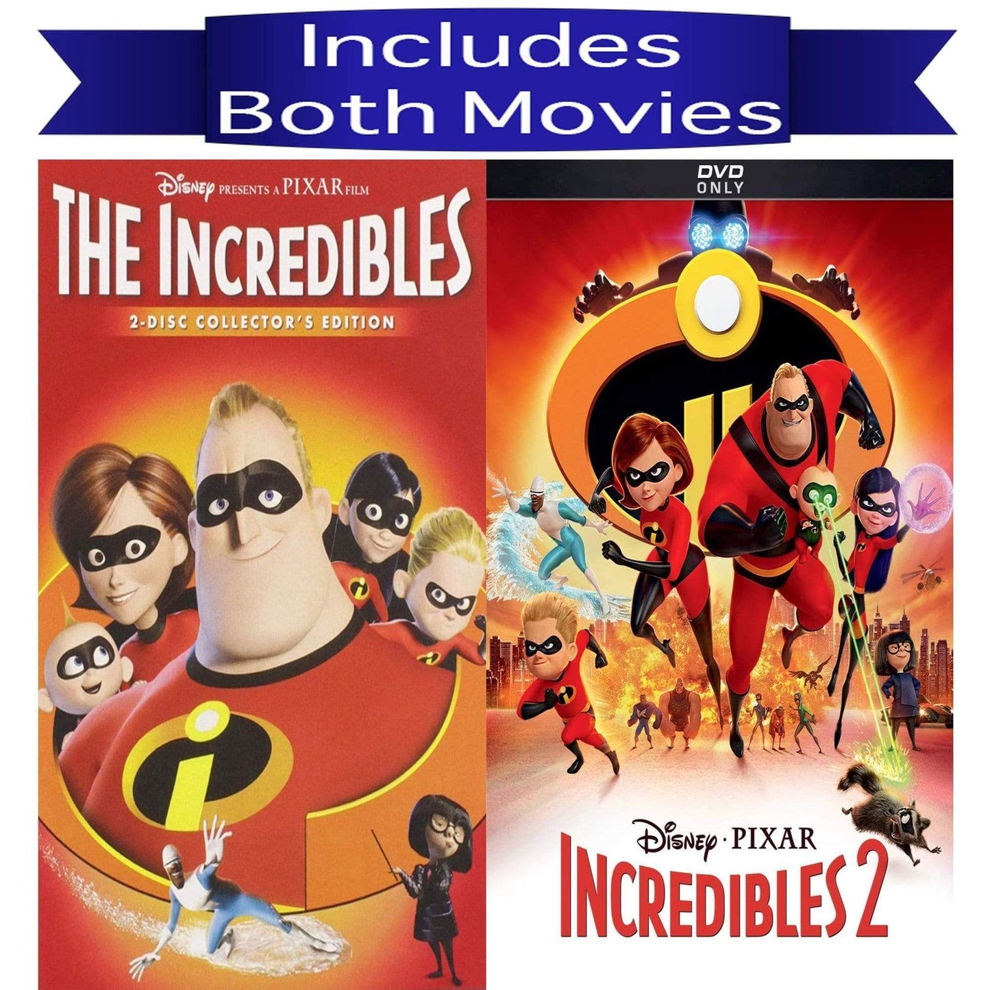 Walt Disney's Incredibles 1-2 DVD Set Includes Both Movies