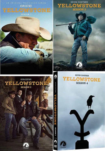 YELLOWSTONE SEASON 1-4 DVD
