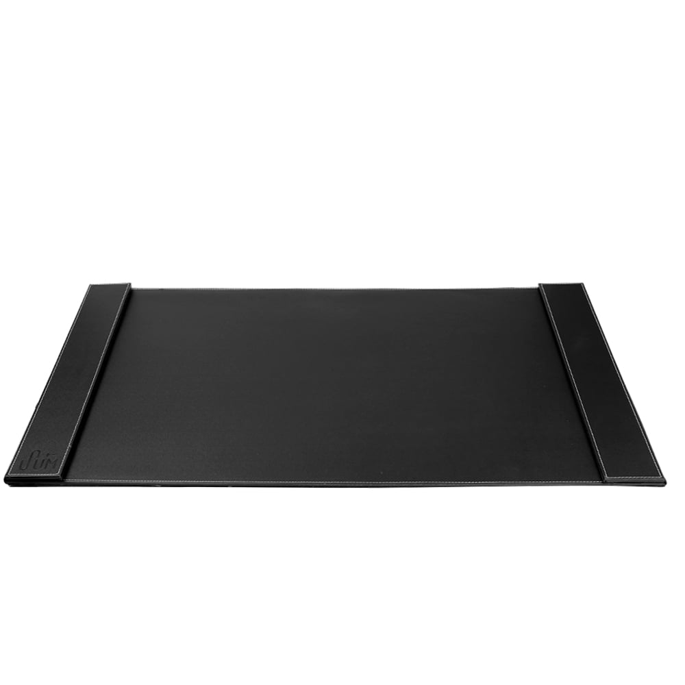 SUM Edge Series Hard Surface Stationary Vegan Leather Office Table top Desk Pad 34 x 20 for Desktops or Laptops