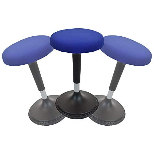 WOBBLE STOOL Standing Desk Balance Chair for Active Sitting. Tall ergonomic adjustable height swiveling leaning perch perching ergonomic sit stand high computer chair swivels 360 for adults