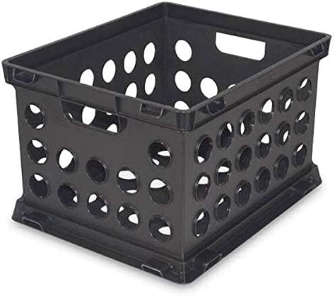 Sterilite 16939006 Plastic Heavy Duty File Crate Stacking Storage (2 Pack)