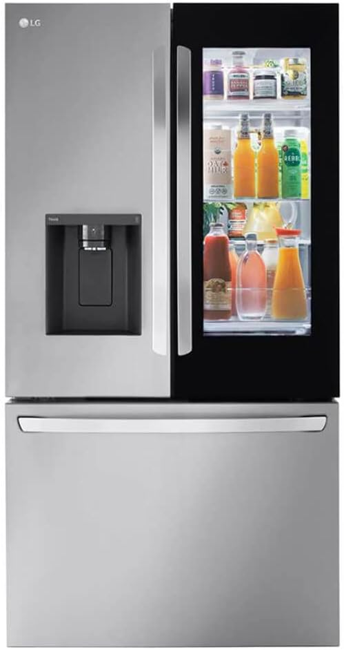 LG LRFOC2606S 26 Cu. Ft. Stainless Counter Depth French Door Refrigerator