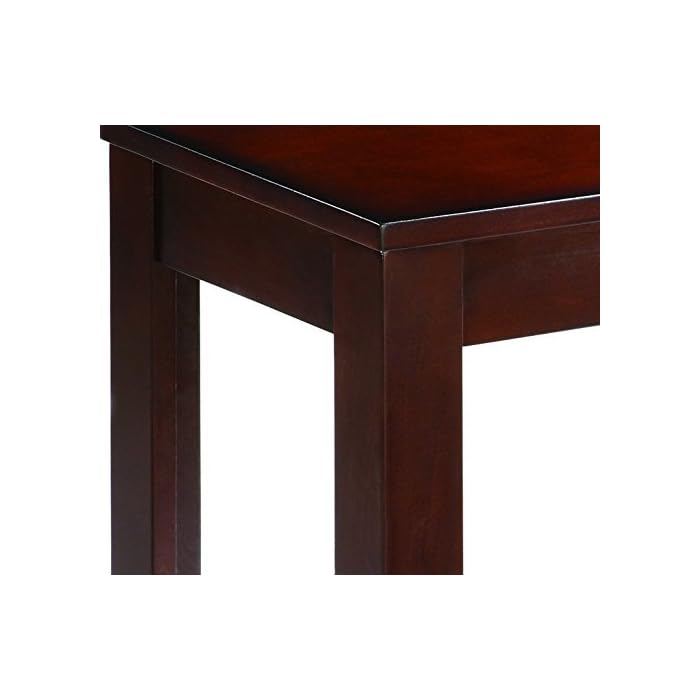 Crown Mark 7710 Pierce Chairside Table Espresso(Versatile Table, Espresso)