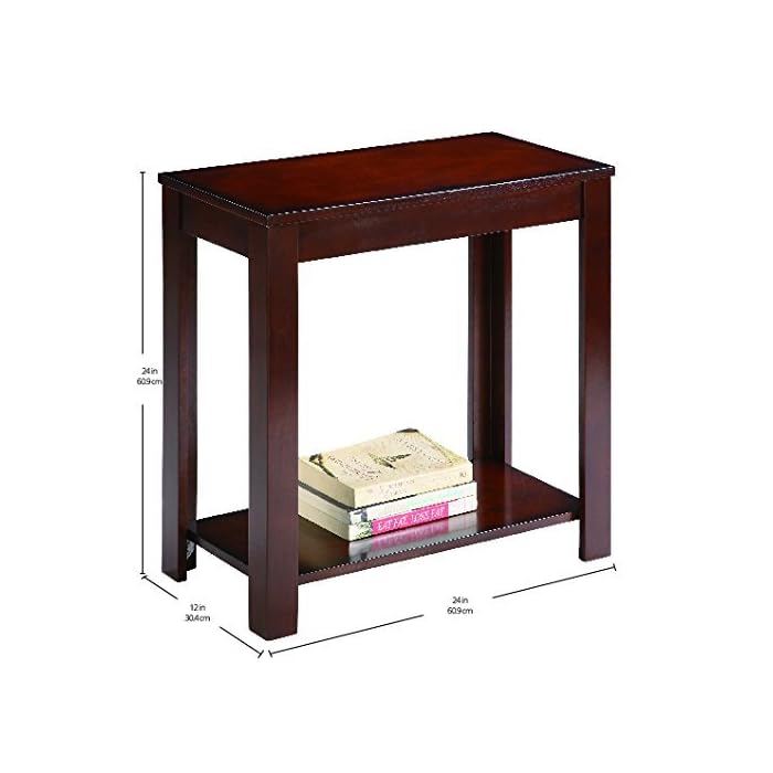 Crown Mark 7710 Pierce Chairside Table Espresso(Versatile Table, Espresso)