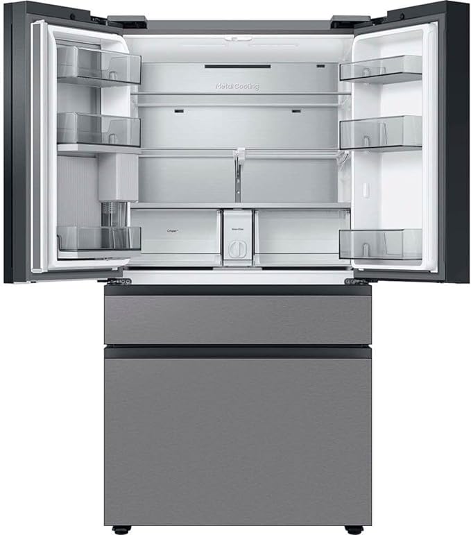 SAMSUNG RF29BB8600QL 29 Cu. Ft. Bespoke Stainless Steel 4-Door French Door Refrigerator