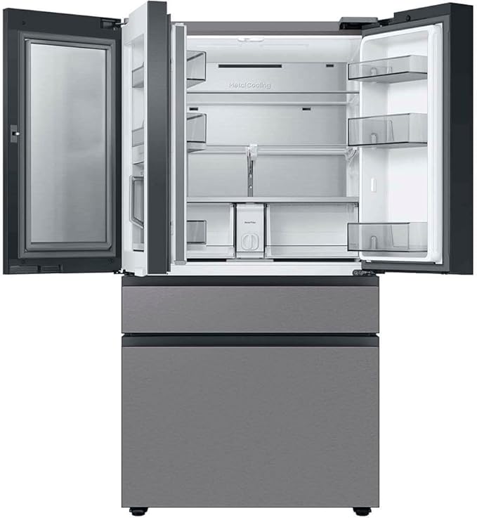 SAMSUNG RF29BB8600QL 29 Cu. Ft. Bespoke Stainless Steel 4-Door French Door Refrigerator