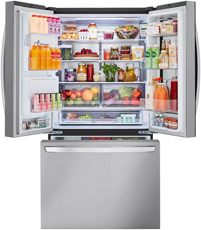 LG LRFOC2606S 26 Cu. Ft. Stainless Counter Depth French Door Refrigerator