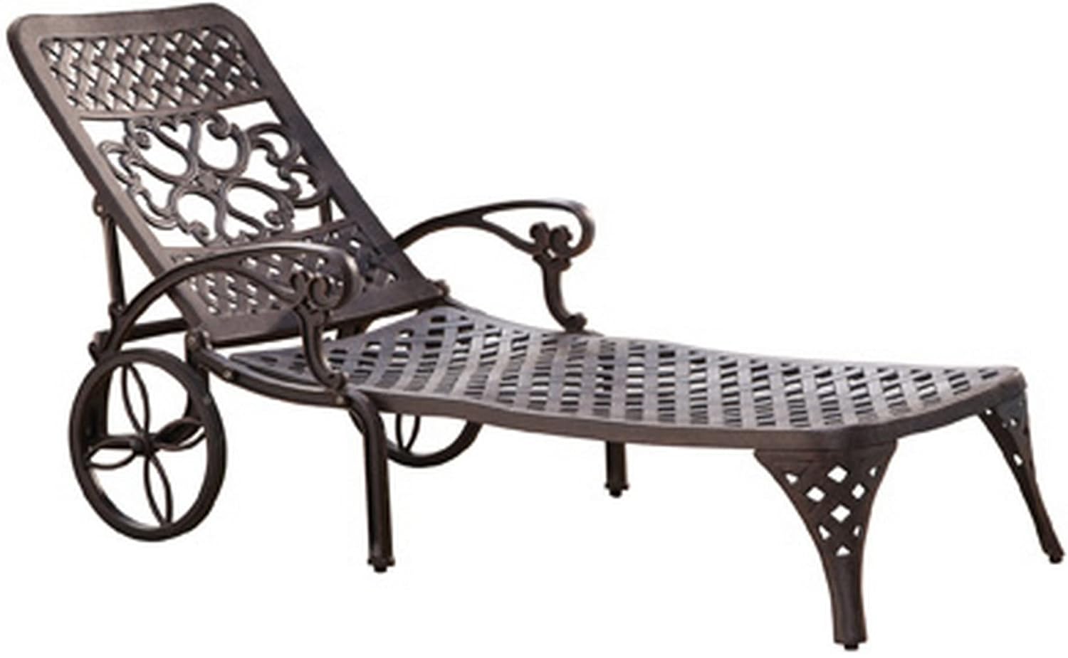 Homestyles 6655-83 Sanibel Outdoor Chaise Lounge, Bronze