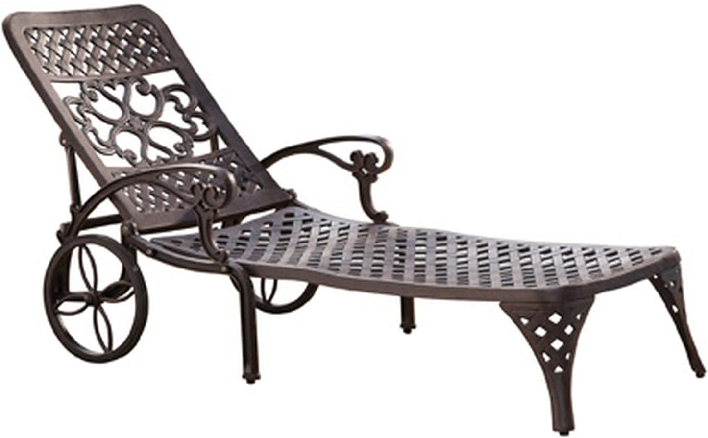 Homestyles 6655-83 Sanibel Outdoor Chaise Lounge, Bronze