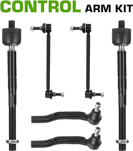 TadaMark Front Lower Control Arm with Ball Joint Tie Rods Sway Bar Kit Fit for 2004-2010 Toyota Sienna MS86170 MS86169-8 pcs