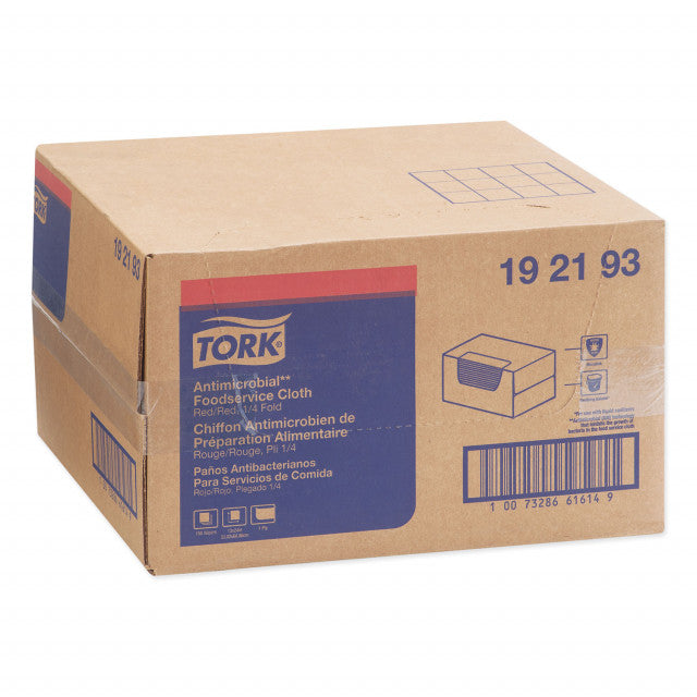 Tork 192193 Foodservice Cloth, 13 X 24, Red, 150/Box