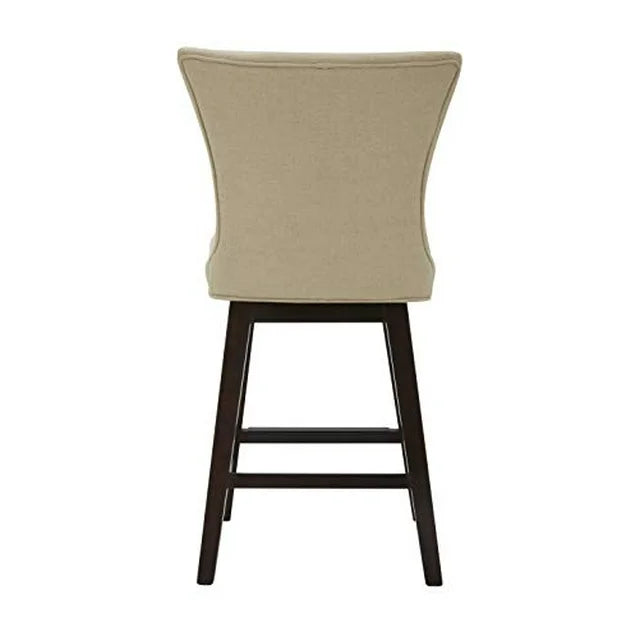 Amazon Brand – Stone & Beam Esme Memory-Swivel Counter-Height Barstool, 39.4