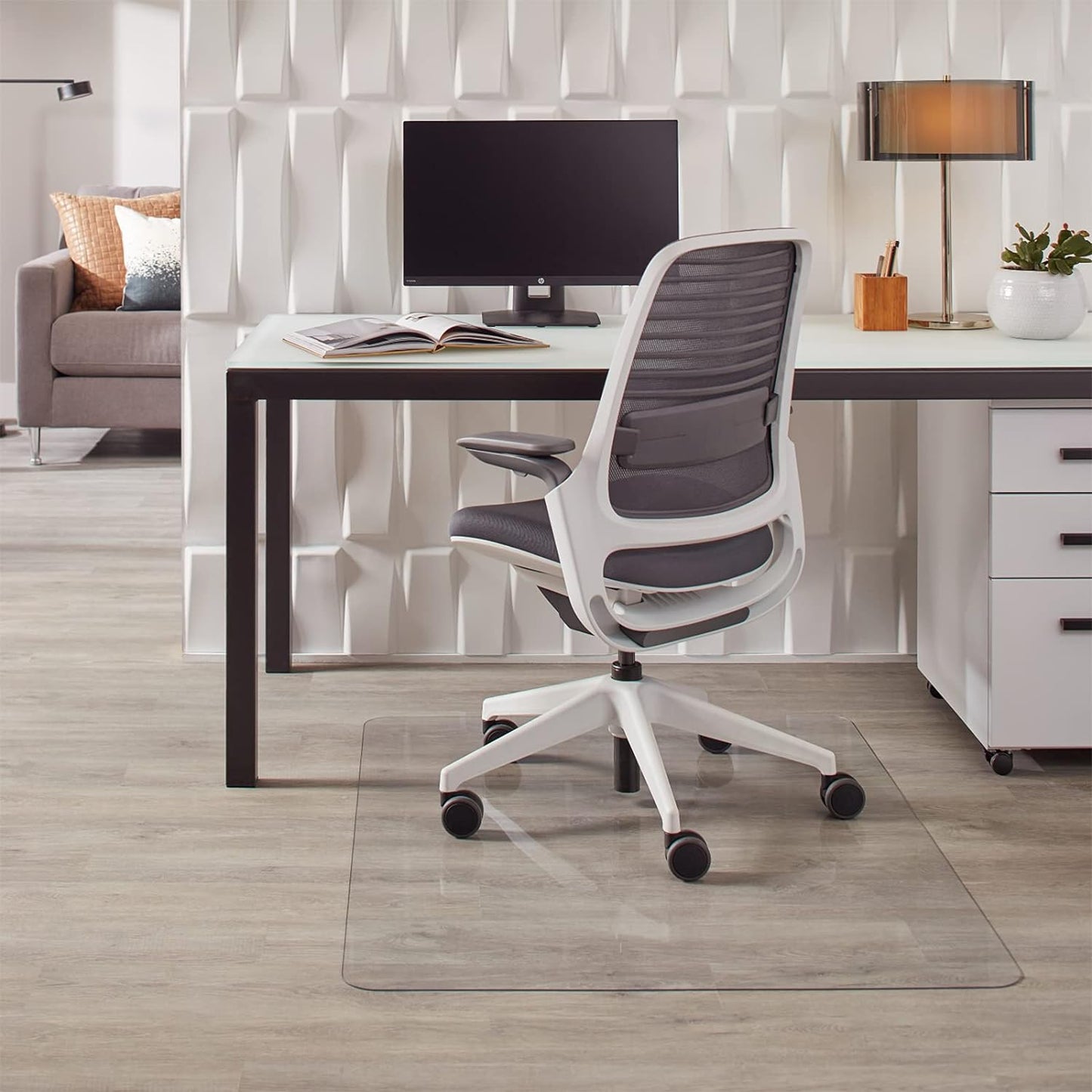 Oculus by Dimex Polycarbonate Office Chair Mat for Carpet and Hard Floors, 36" x 48" x 0.06" Mat, Clear Mat for Office Chair, Protects Floors Under Home Office Computer Desk, Ships Flat